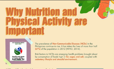 Why Nutrition and Physical Activity are Important