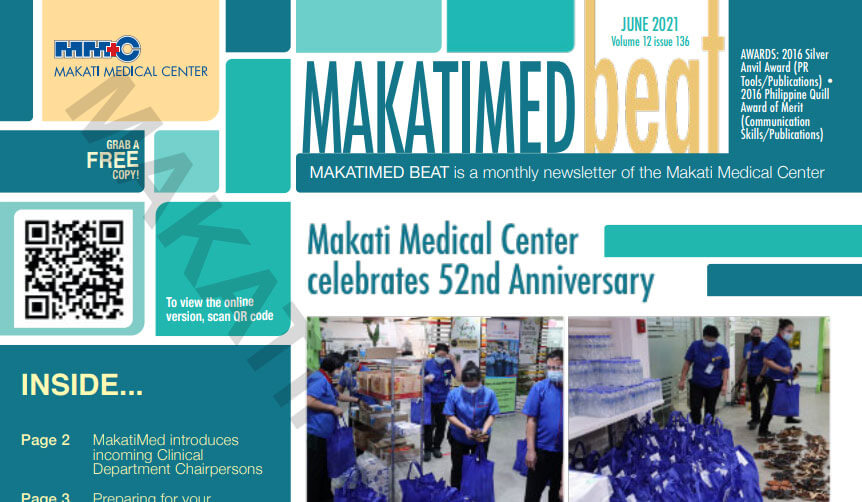 MakatiMed Beat June 2021 Volume 12 – Issue 136 thumbnail