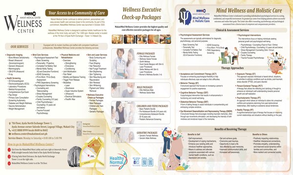 MakatiMed Wellness Center - Mind Wellness & Hollistic Care