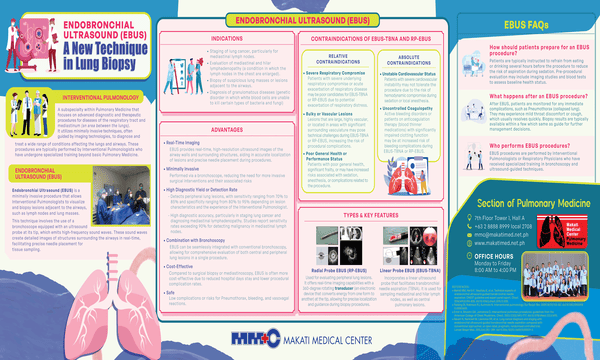 EBUS: A New Technique in Lung Biopsy infographic