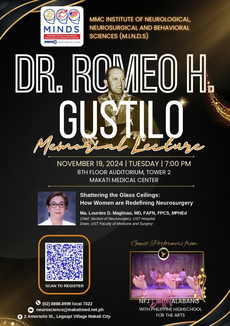 Dr. Romeo H. Gustilla Memorial Lecture poster