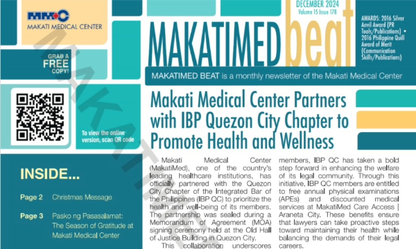 MakatiMed Beat December 2024 Volume 15 – Issue 178 thumbnail
